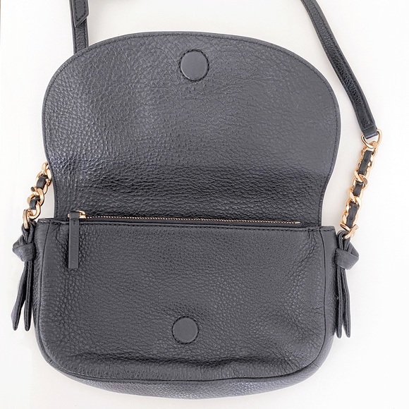 Black Leather Crossbody Bag - Picture 3 of 6